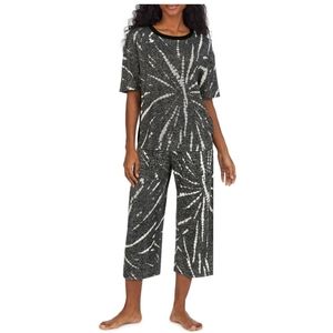 DKNY Capri PJ set, Small, Black tie-dye,NWT